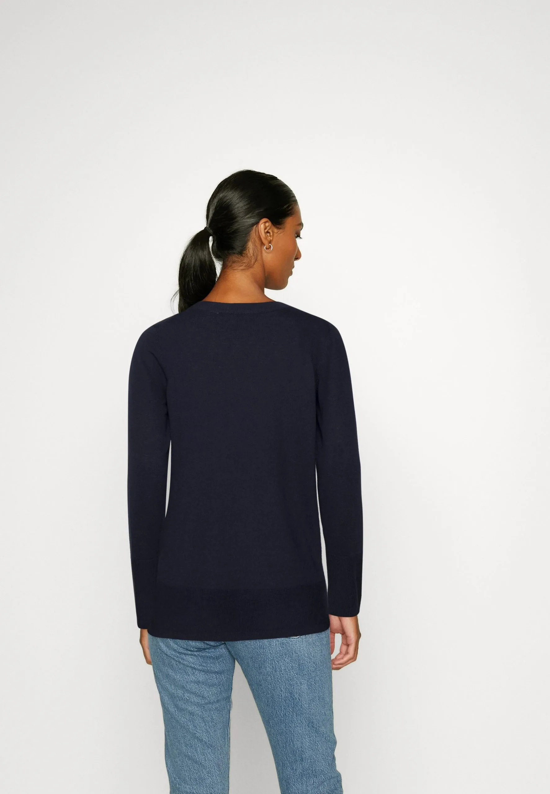 ESPRIT Roundneck- Strikkegenser - Navy 5 ESPRIT Roundneck- Strikkegenser - Navy - Bilde 3