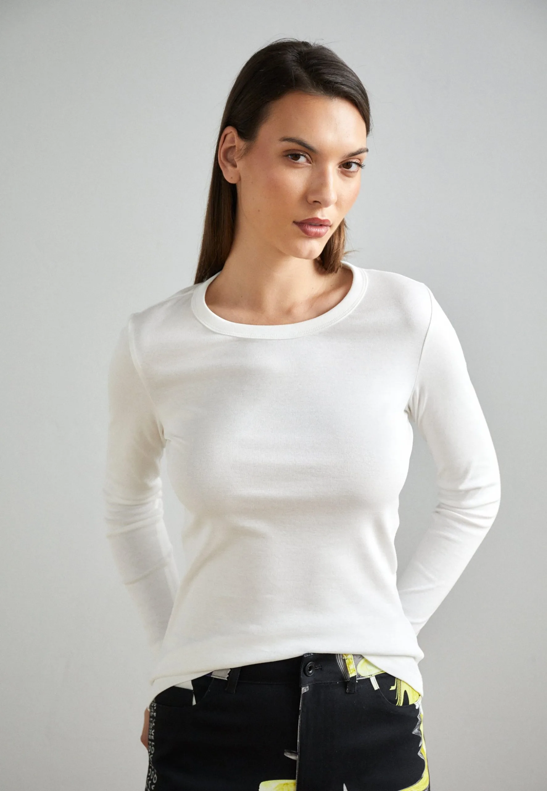 ESPRIT Roundneck - Topper Langermet - White 3 ESPRIT Roundneck - Topper Langermet - White