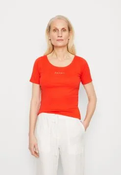 ESPRIT T-Shirts Med Print - Red