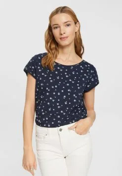 ESPRIT Core - T-Shirts Med Print - Navy