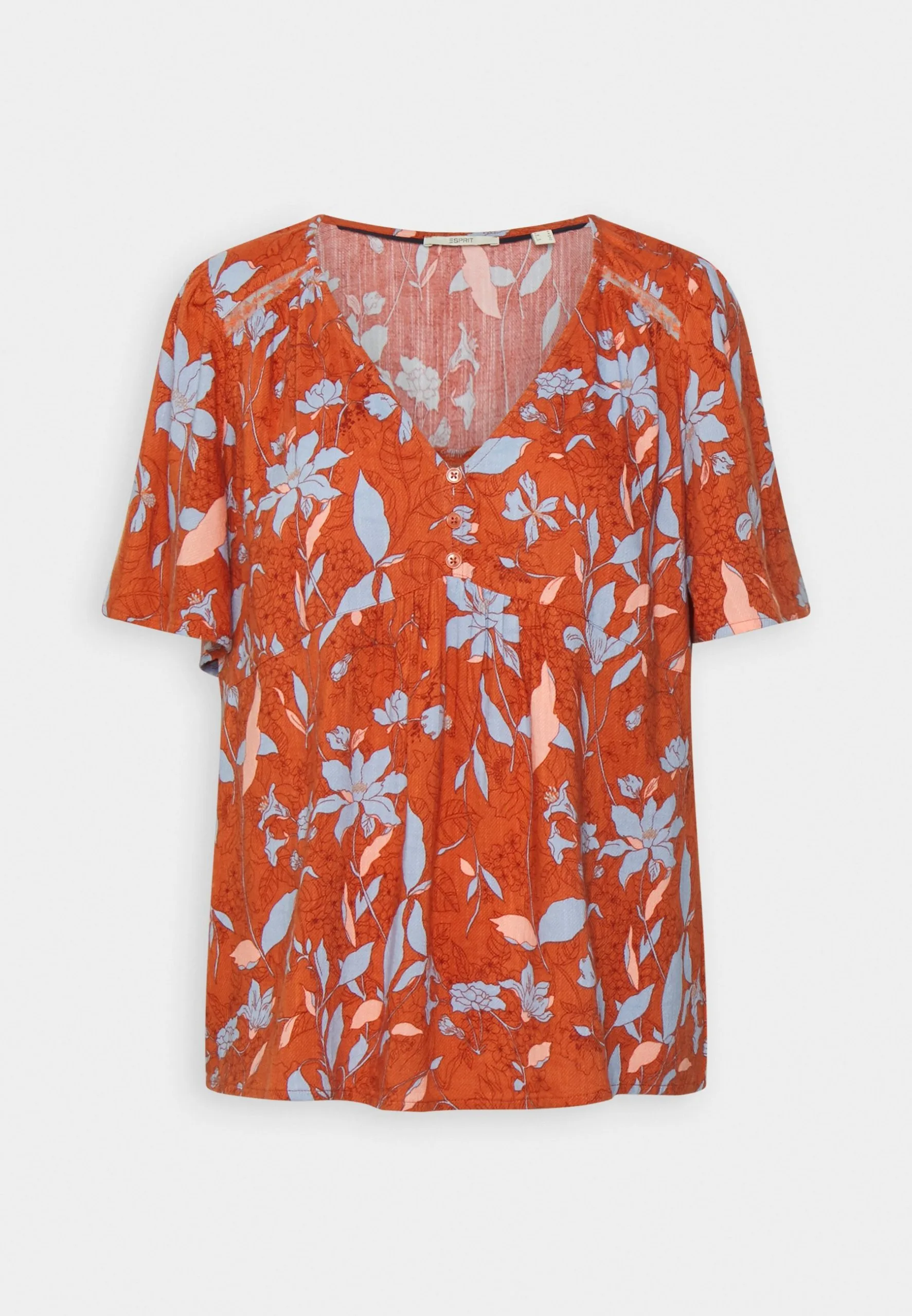 ESPRIT Blouse - T-Shirts Med Print - Coral Orange 6 ESPRIT Blouse - T-Shirts Med Print - Coral Orange - Bilde 4