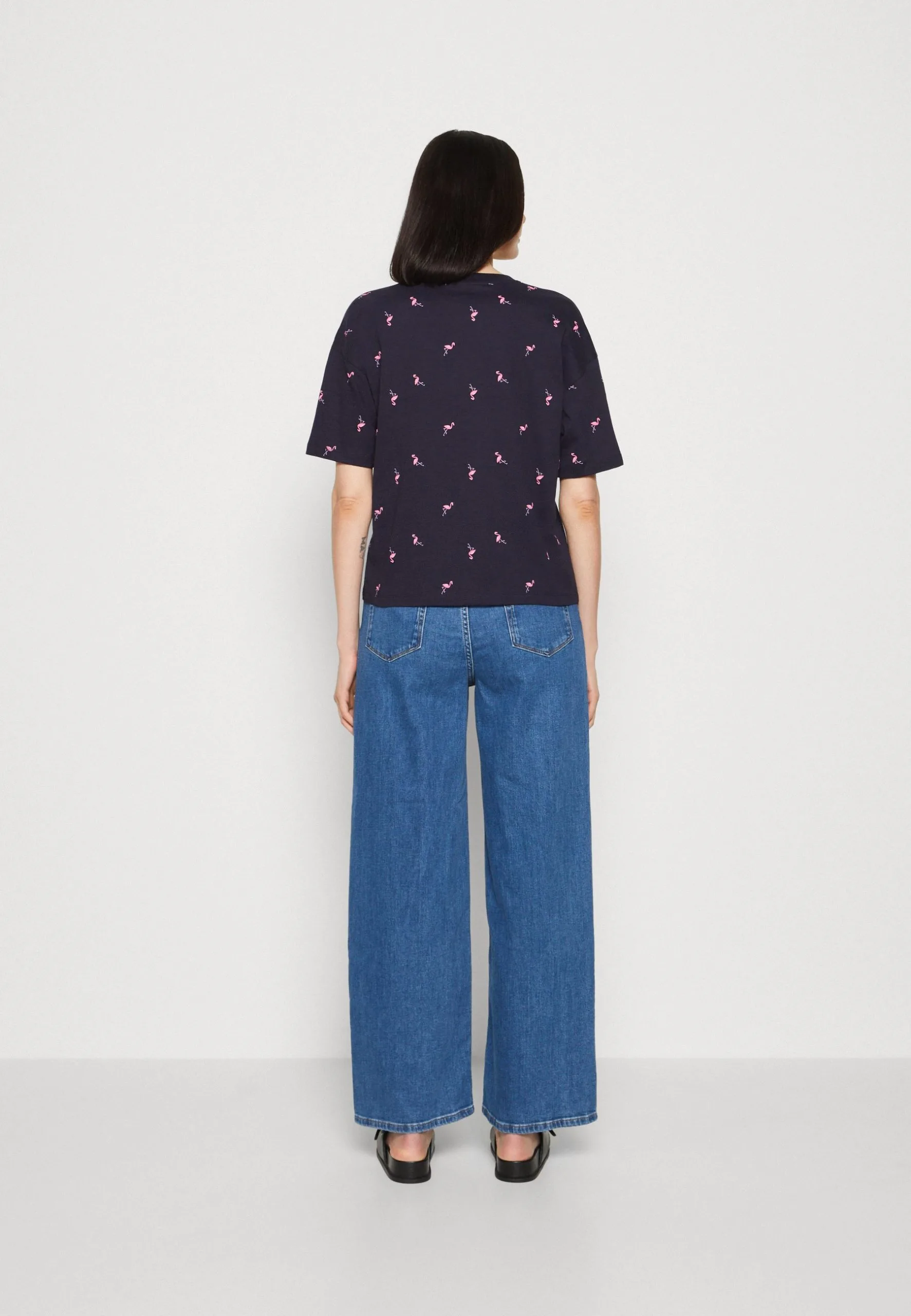 Edc By Esprit Tee - T-Shirts Med Print - Navy 5 Edc By Esprit Tee - T-Shirts Med Print - Navy - Bilde 3