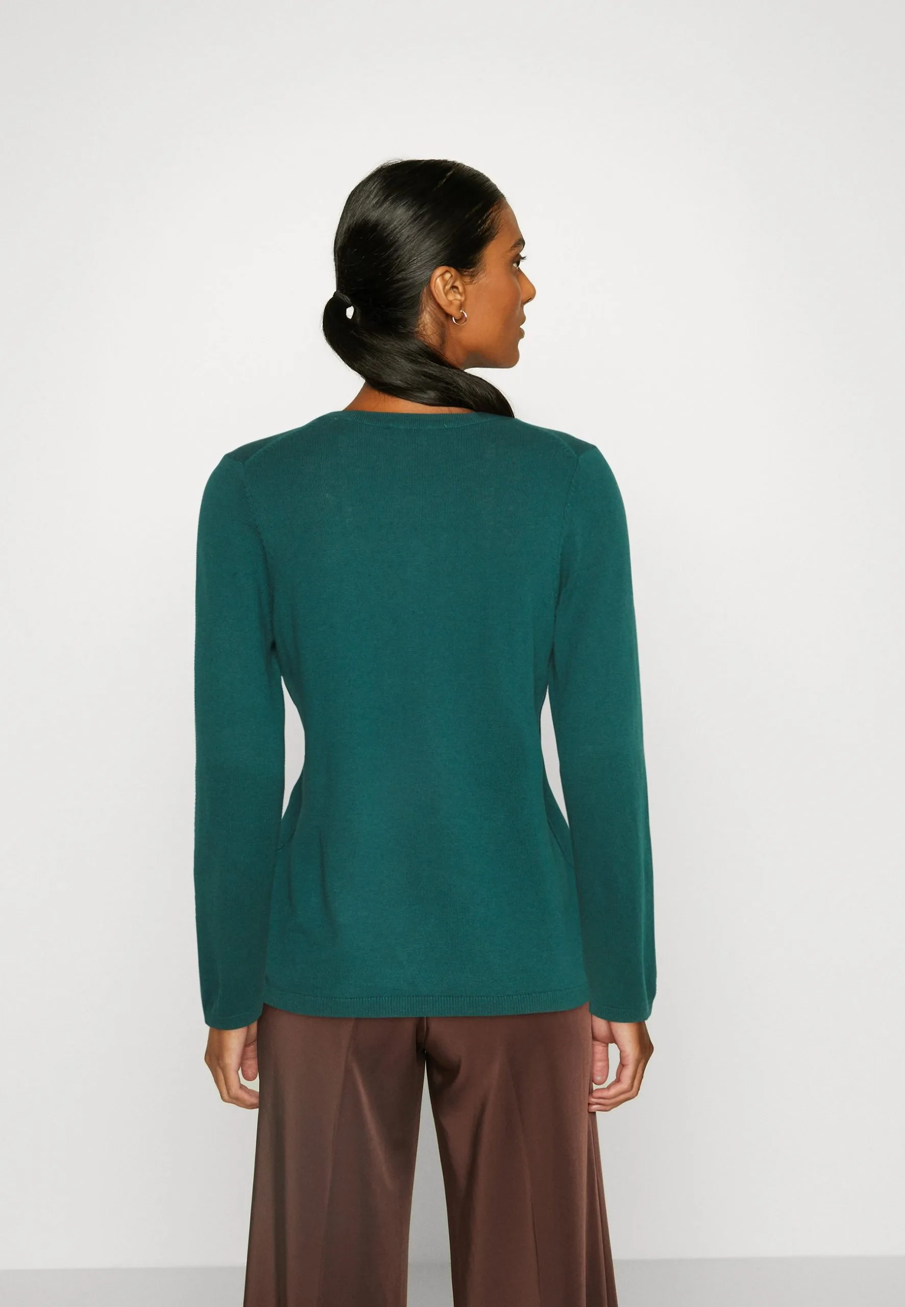 Edc By Esprit V-Neck - Strikkegenser - Teal Green 5 Edc By Esprit V-Neck - Strikkegenser - Teal Green - Bilde 3