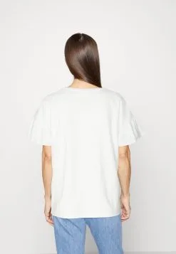 Edc By Esprit Open Structure - T-Shirts Med Print - White -ESPRIT Butikk e096ef260a574ecaa7b67b3d8982ebc9