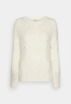 ESPRIT Mix Cable - Strikkegenser - Off White