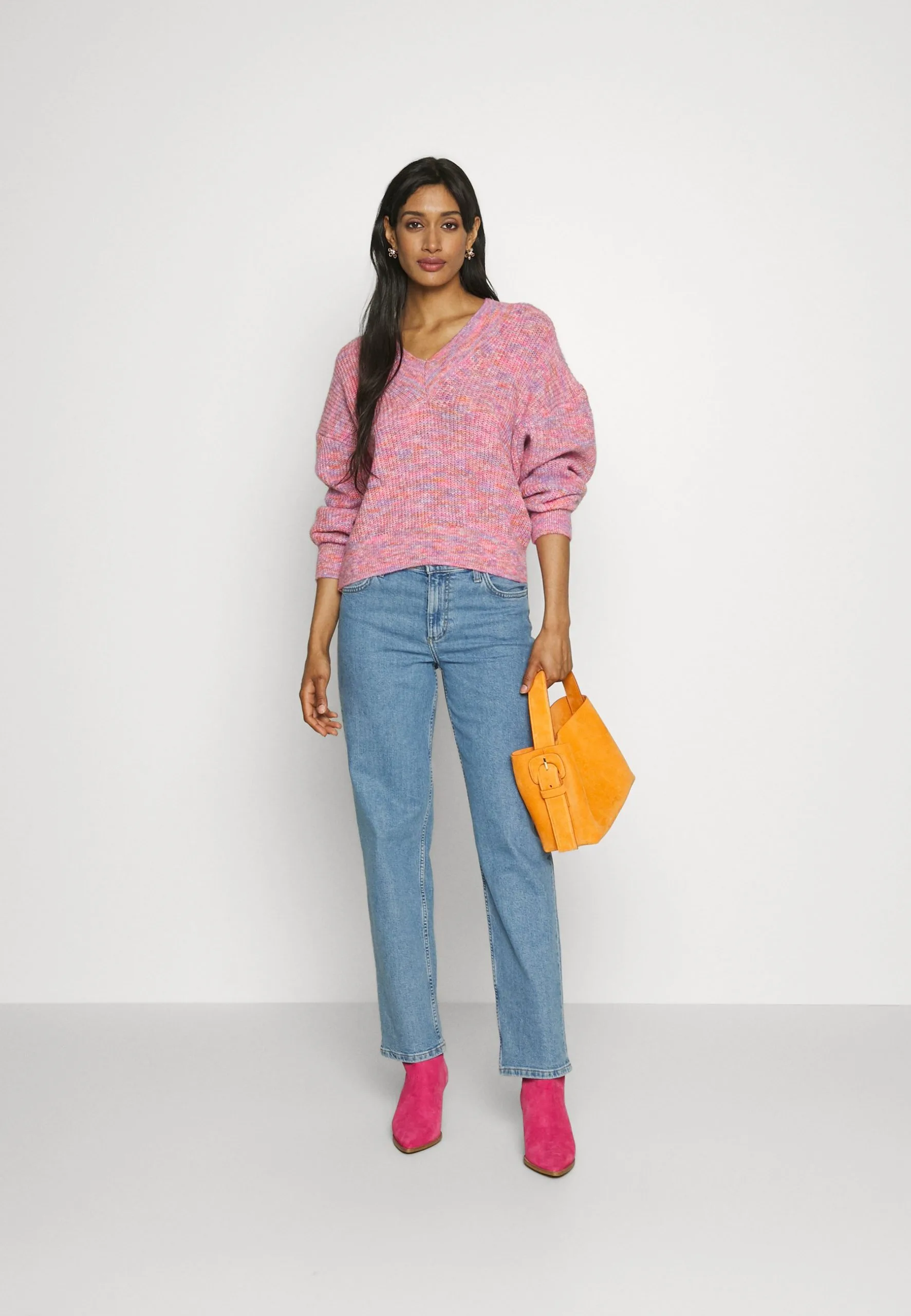 Edc By Esprit V Neck - Strikkegenser - Lilac 4 Edc By Esprit V Neck - Strikkegenser - Lilac - Bilde 2