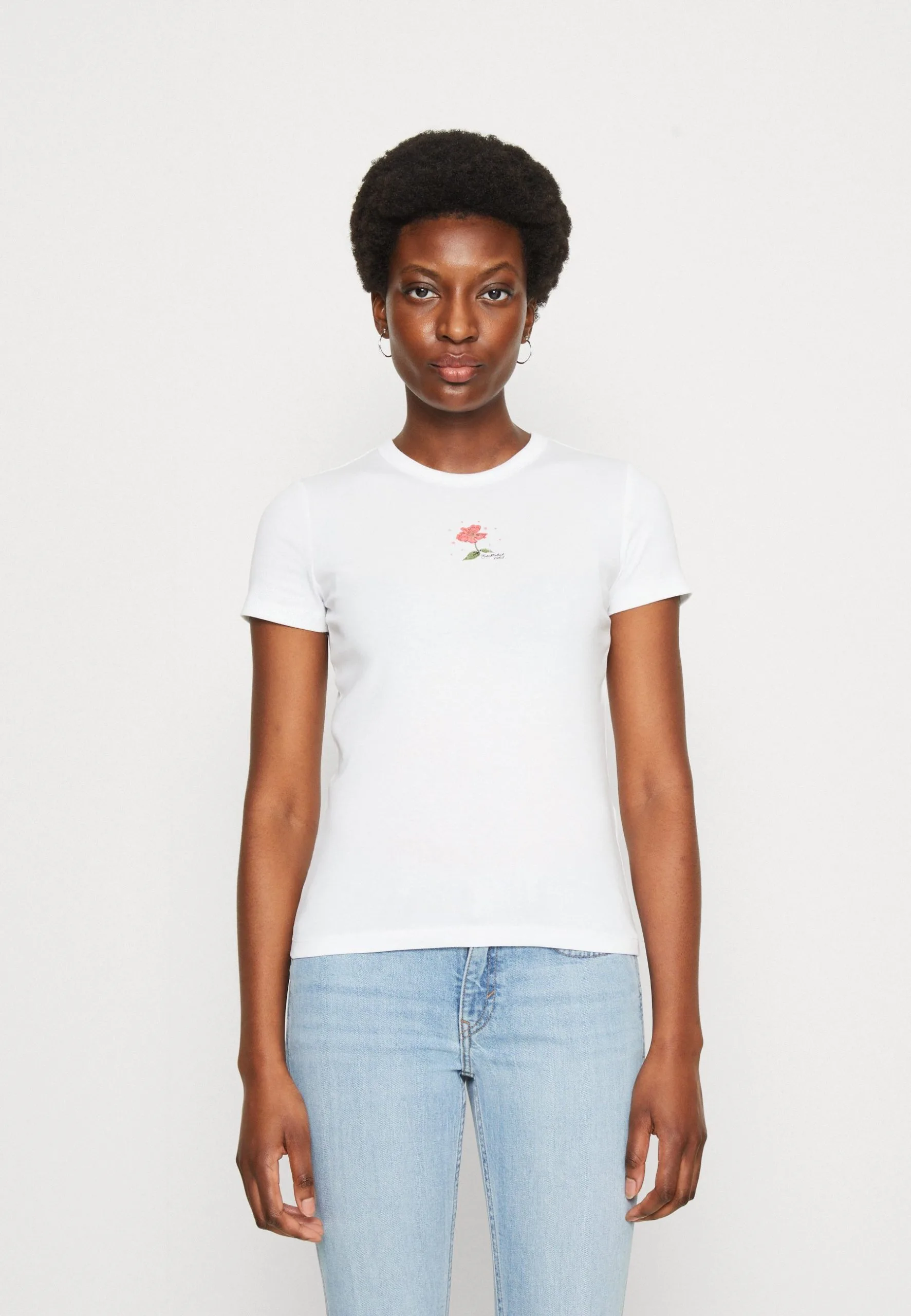 Edc By Esprit Aw- T-Shirts Med Print - White 3 Edc By Esprit Aw- T-Shirts Med Print - White