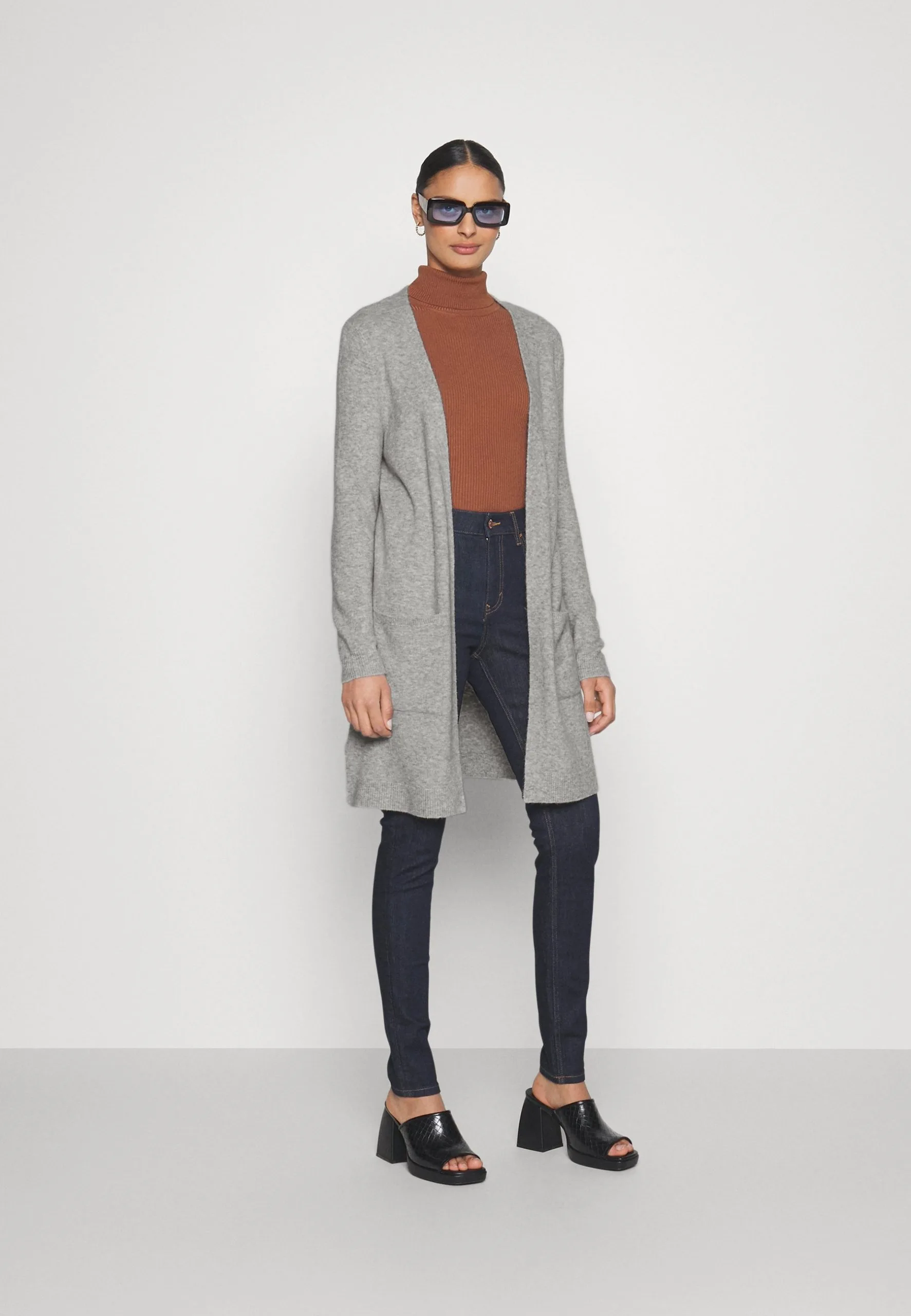 ESPRIT Mix Long Cardigan - Cardigan - Light Grey 4 ESPRIT Mix Long Cardigan - Cardigan - Light Grey - Bilde 2