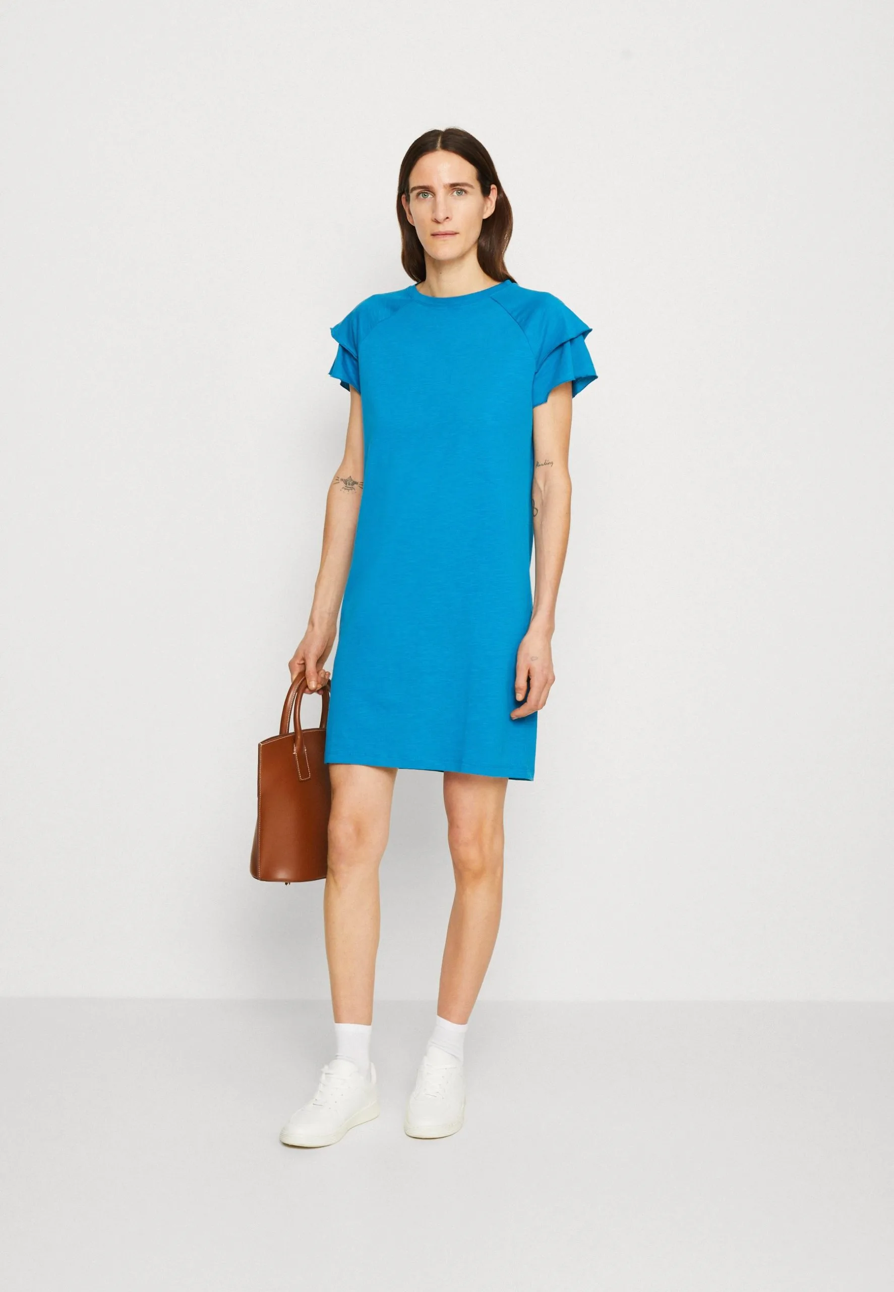 Edc By Esprit Volant - Jerseykjole - Dark Turquoise 4 Edc By Esprit Volant - Jerseykjole - Dark Turquoise - Bilde 2