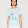 ESPRIT Tee - T-Shirts Med Print - Light Turquoise -ESPRIT Butikk ee597f2e6ddb461b8e3edc43076da6bd