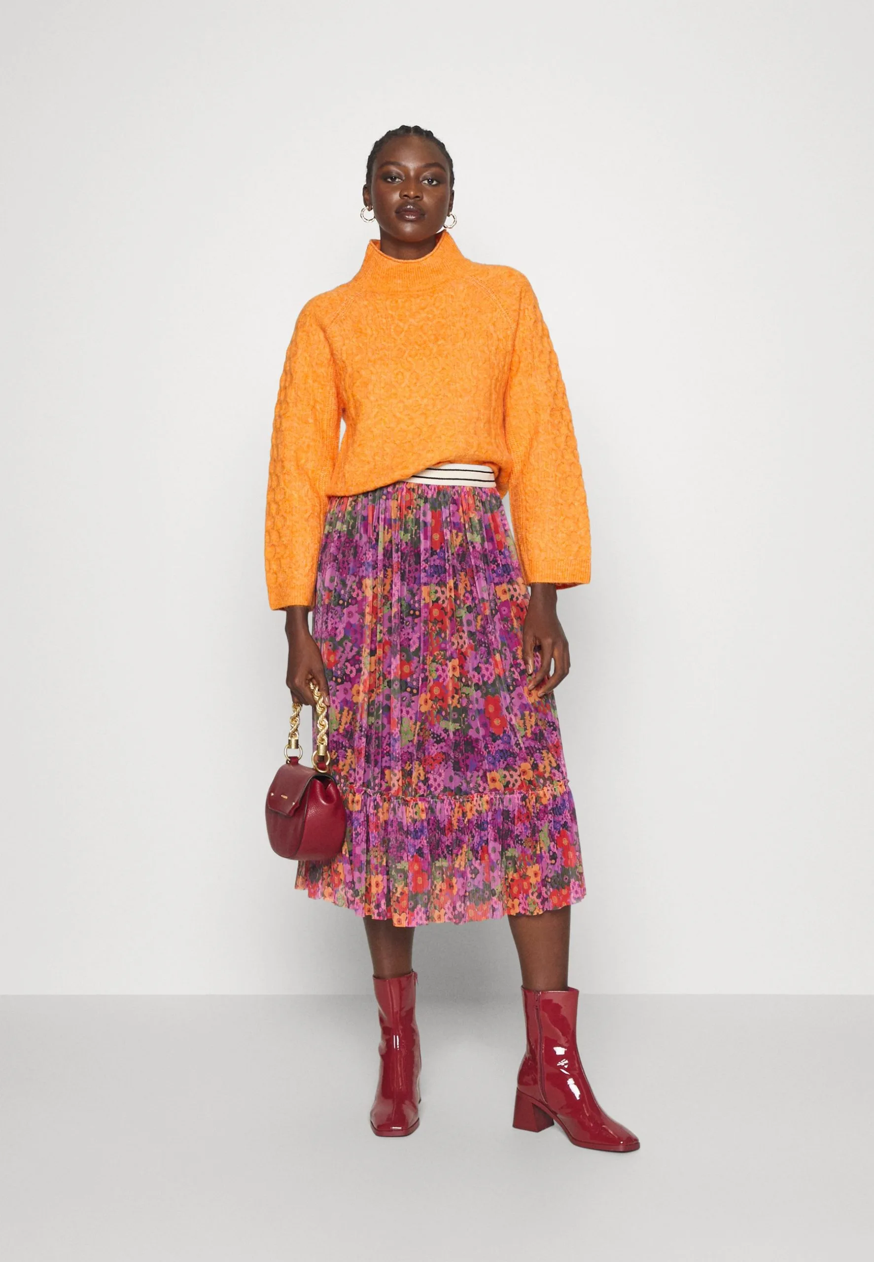 ESPRIT Cable- Strikkegenser - Golden Orange 4 ESPRIT Cable- Strikkegenser - Golden Orange - Bilde 2