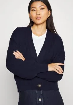 Edc By Esprit Granddad- Cardigan - Navy -ESPRIT Butikk f13e42f3305f40fe835571341713b2a5