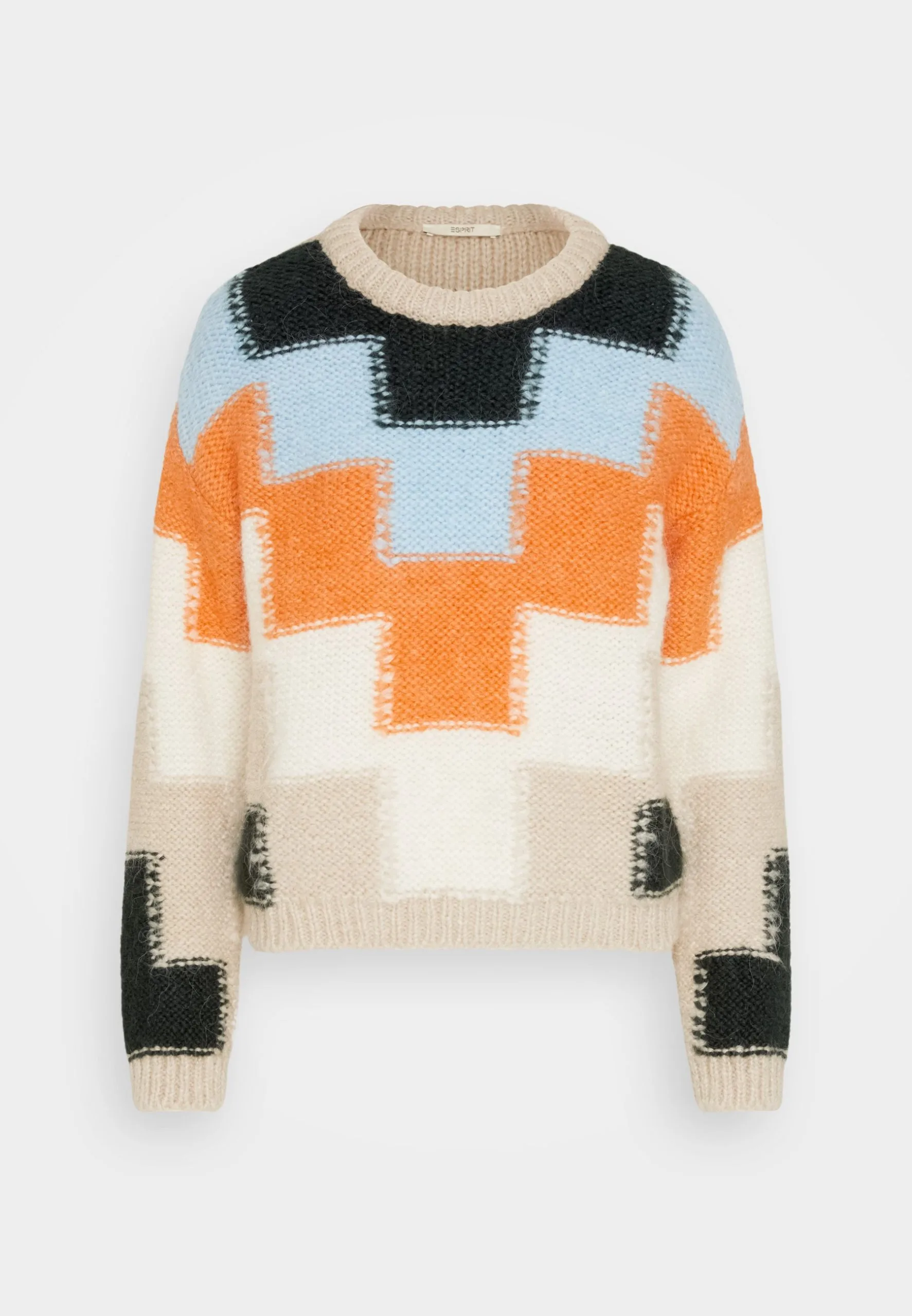 ESPRIT Intarsia Sweater - Strikkegenser - Light Taupe 7 ESPRIT Intarsia Sweater - Strikkegenser - Light Taupe - Bilde 5