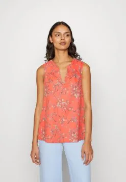 Edc By Esprit Bluse - Coral Orange