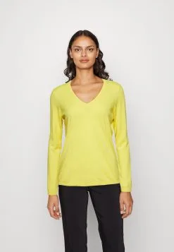 Edc By Esprit V Neck- Strikkegenser - Yellow