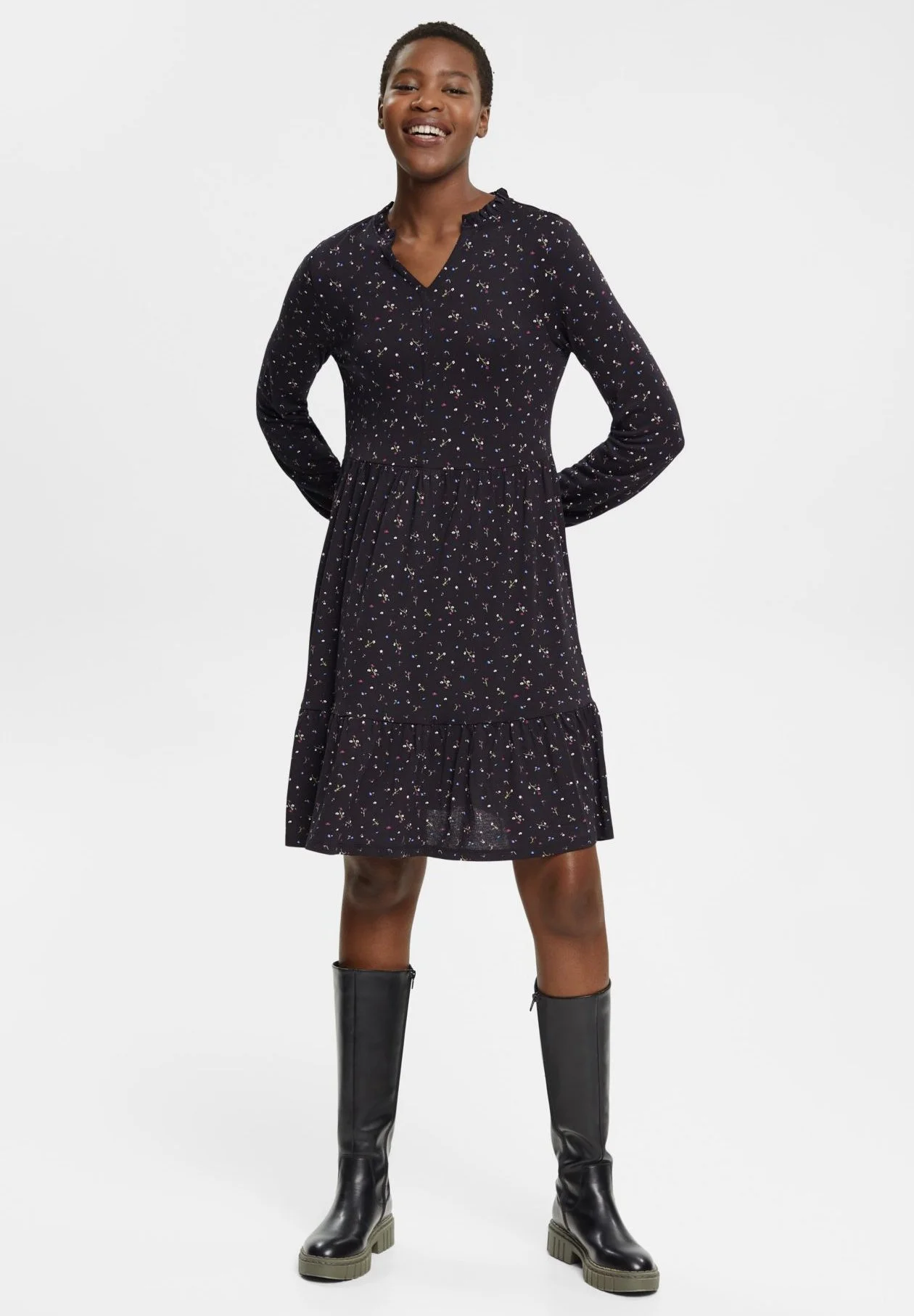 Edc By Esprit Jerseykjole - Black 3 Edc By Esprit Jerseykjole - Black - Bilde 2