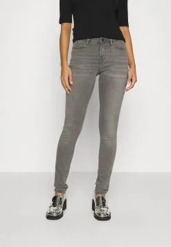 Edc By Esprit Low Rise Skinny - Jeans Skinny Fit - Grey Med Wash