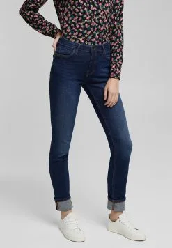 ESPRIT Jeans Slim Fit - Blue Dark Washed