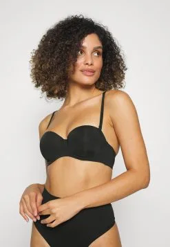 ESPRIT Shiny Strapless Padded Bra - Stroppeløs-Bh - Black