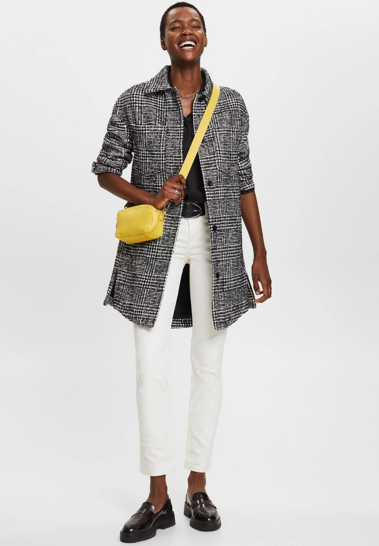 ESPRIT Medium Rise - Jeans Slim Fit - Off White 4 ESPRIT Medium Rise - Jeans Slim Fit - Off White - Bilde 2