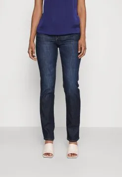 Edc By Esprit Low Rise - Jeans Straight Leg - Blue Dark Wash