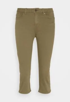 Edc By Esprit Capri - Jeansshorts - Khaki Green -ESPRIT Butikk 68bed8ecee5d4855bff532a3ca26c644
