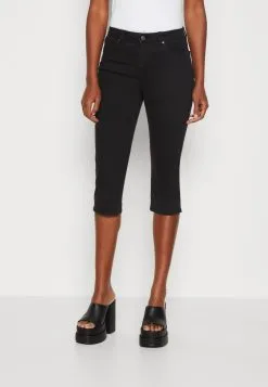 Edc By Esprit Capri - Jeansshorts - Black