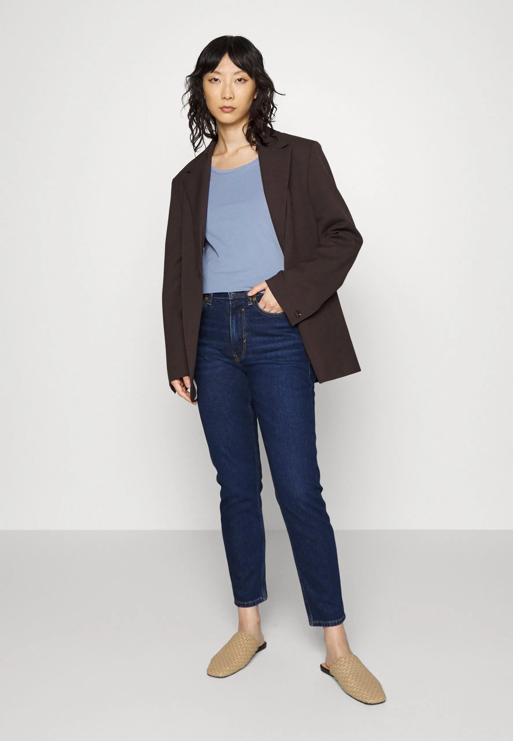 ESPRIT Sus Hr Mom Fit - Jeans Slim Fit - Blue Dark 4 ESPRIT Sus Hr Mom Fit - Jeans Slim Fit - Blue Dark - Bilde 2
