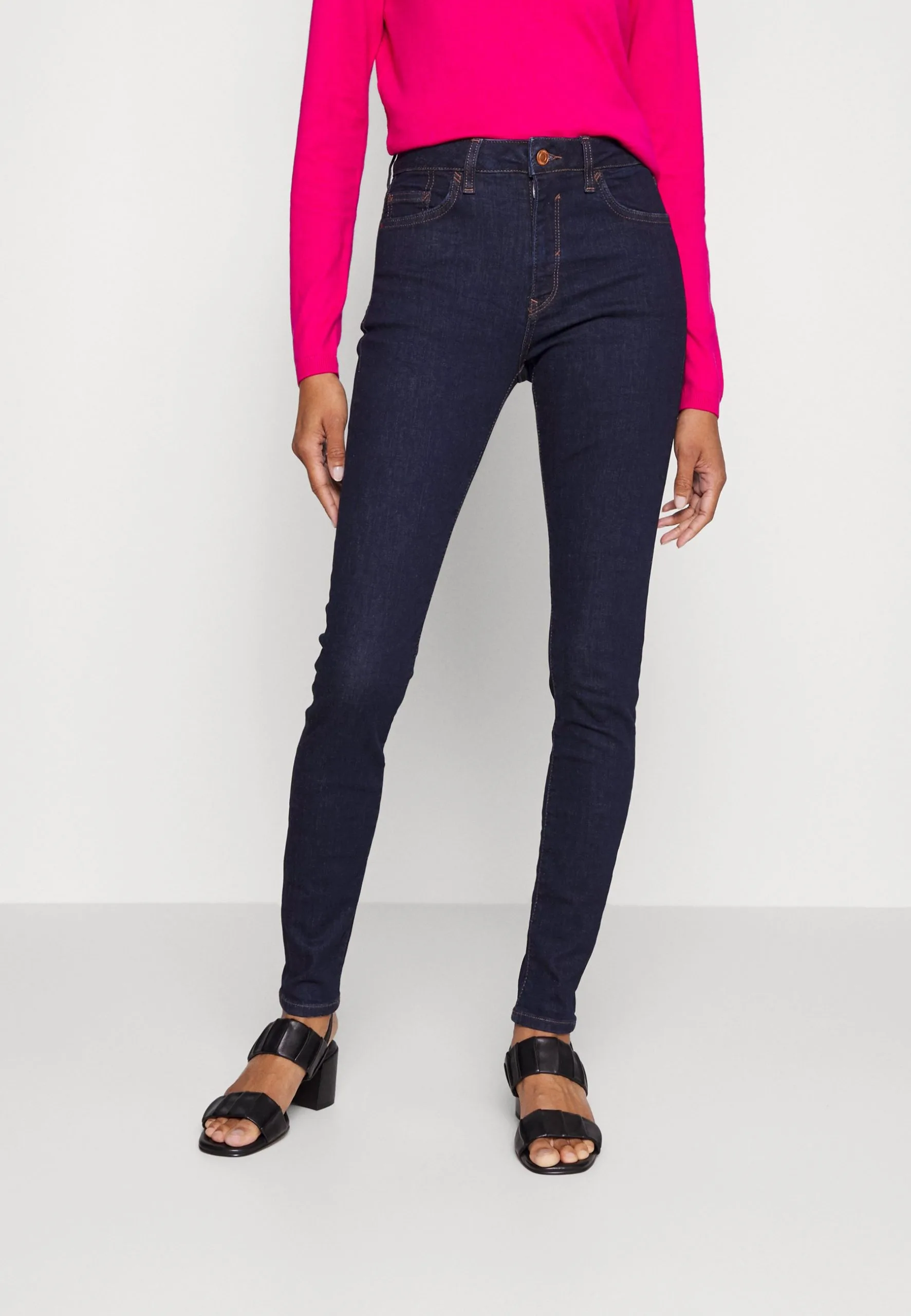 Edc By Esprit High Rise - Jeans Skinny Fit - Blue Rinse 3 Edc By Esprit High Rise - Jeans Skinny Fit - Blue Rinse