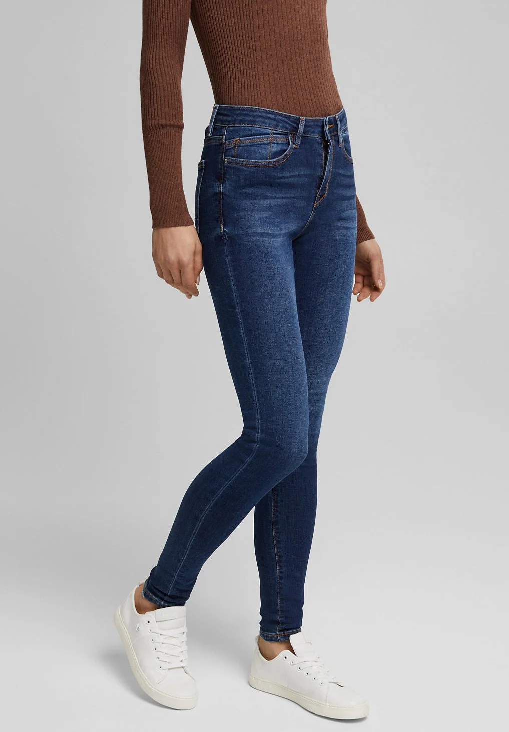 ESPRIT Medium Rise - Jeans Skinny Fit - Blue Medium Washed 6 ESPRIT Medium Rise - Jeans Skinny Fit - Blue Medium Washed - Bilde 4