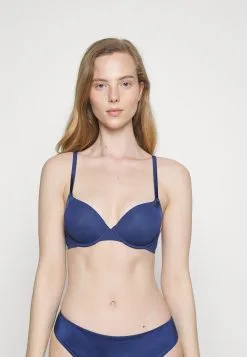 ESPRIT Shiny Block_The Timeless Fit Sexy Padded- Bøyle-Bh - Dark Blue