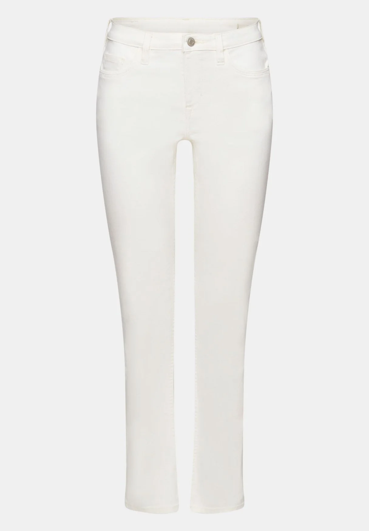 ESPRIT Medium Rise - Jeans Slim Fit - Off White 8 ESPRIT Medium Rise - Jeans Slim Fit - Off White - Bilde 6