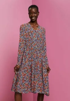 ESPRIT Kjole - Navy -ESPRIT Butikk 973d61c61f8040a1815405ad9d51a651