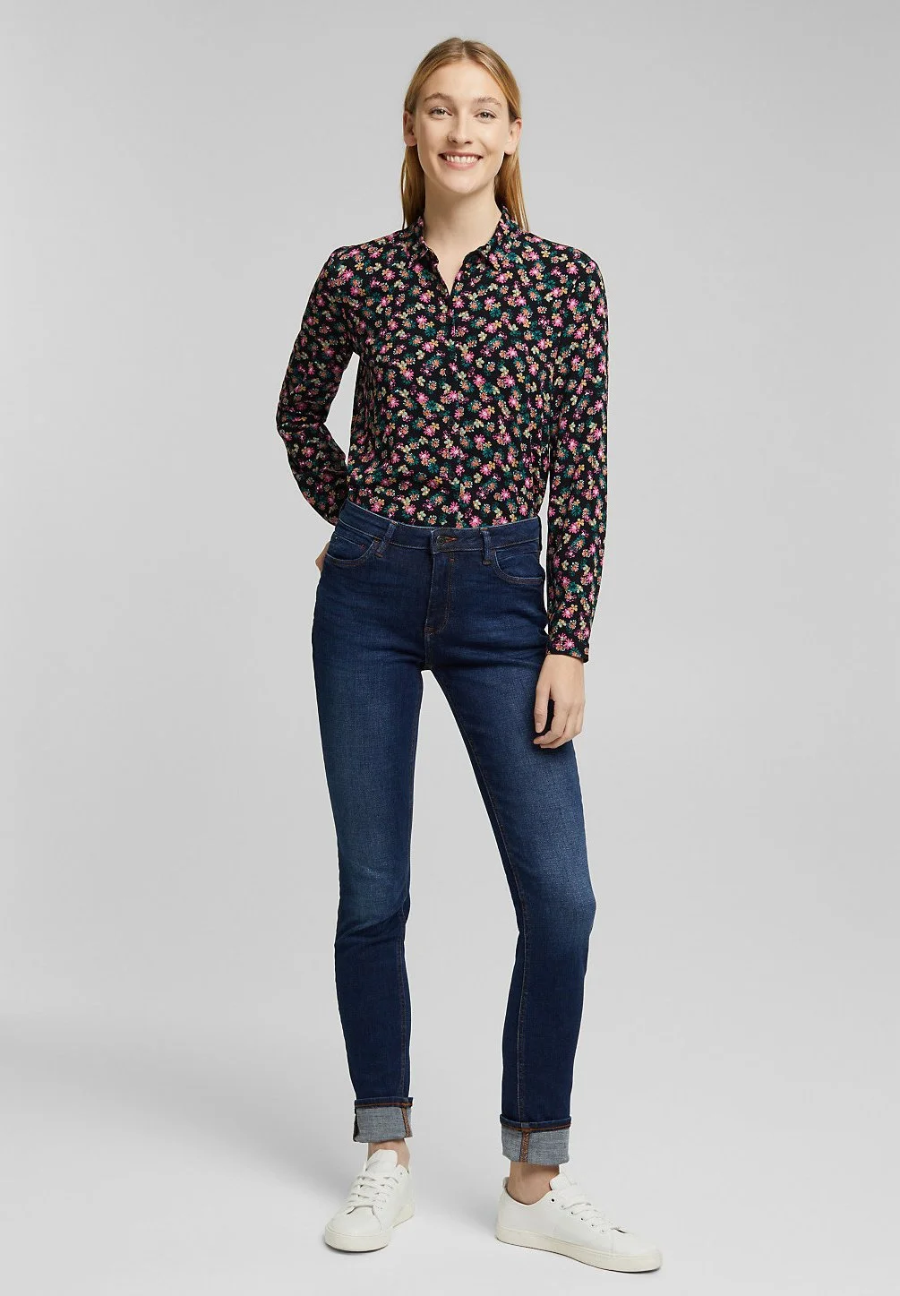 ESPRIT Jeans Slim Fit - Blue Dark Washed 6 ESPRIT Jeans Slim Fit - Blue Dark Washed - Bilde 4