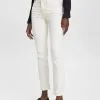 ESPRIT Medium Rise - Jeans Slim Fit - Off White