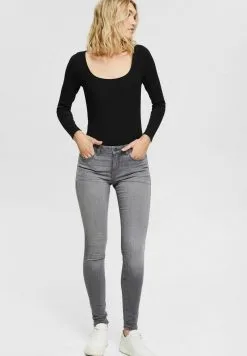 Edc By Esprit Superstretch - Jeans Skinny Fit - Grey Medium Washed -ESPRIT Butikk b7fa7e039ddf4abba9e33e4dc5541529