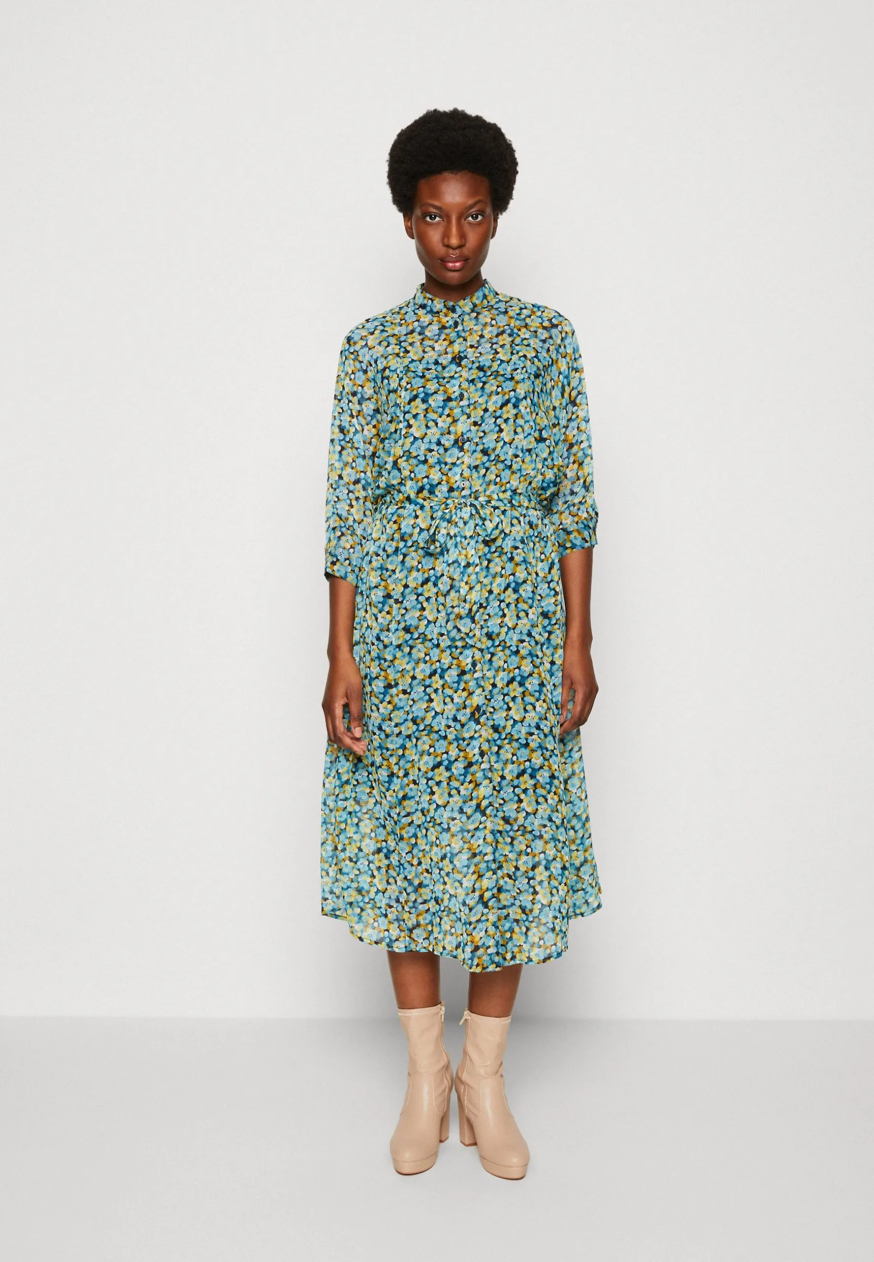 ESPRIT Skjortekjole - Turquoise 3 ESPRIT Skjortekjole - Turquoise