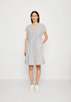 ESPRIT Stripe Dress - Skjortekjole - Navy