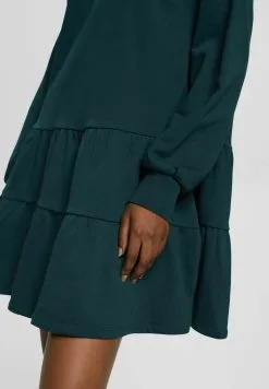 Edc By Esprit Terry - Strikket Kjole - Dark Teal Green -ESPRIT Butikk e3d70220f96f426d92880ab45a70aa82