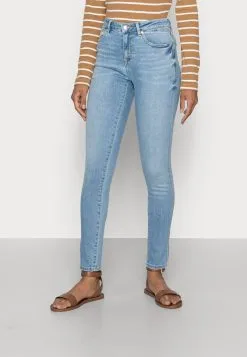 ESPRIT Medium Rise - Jeans Skinny Fit - Blue Light Wash