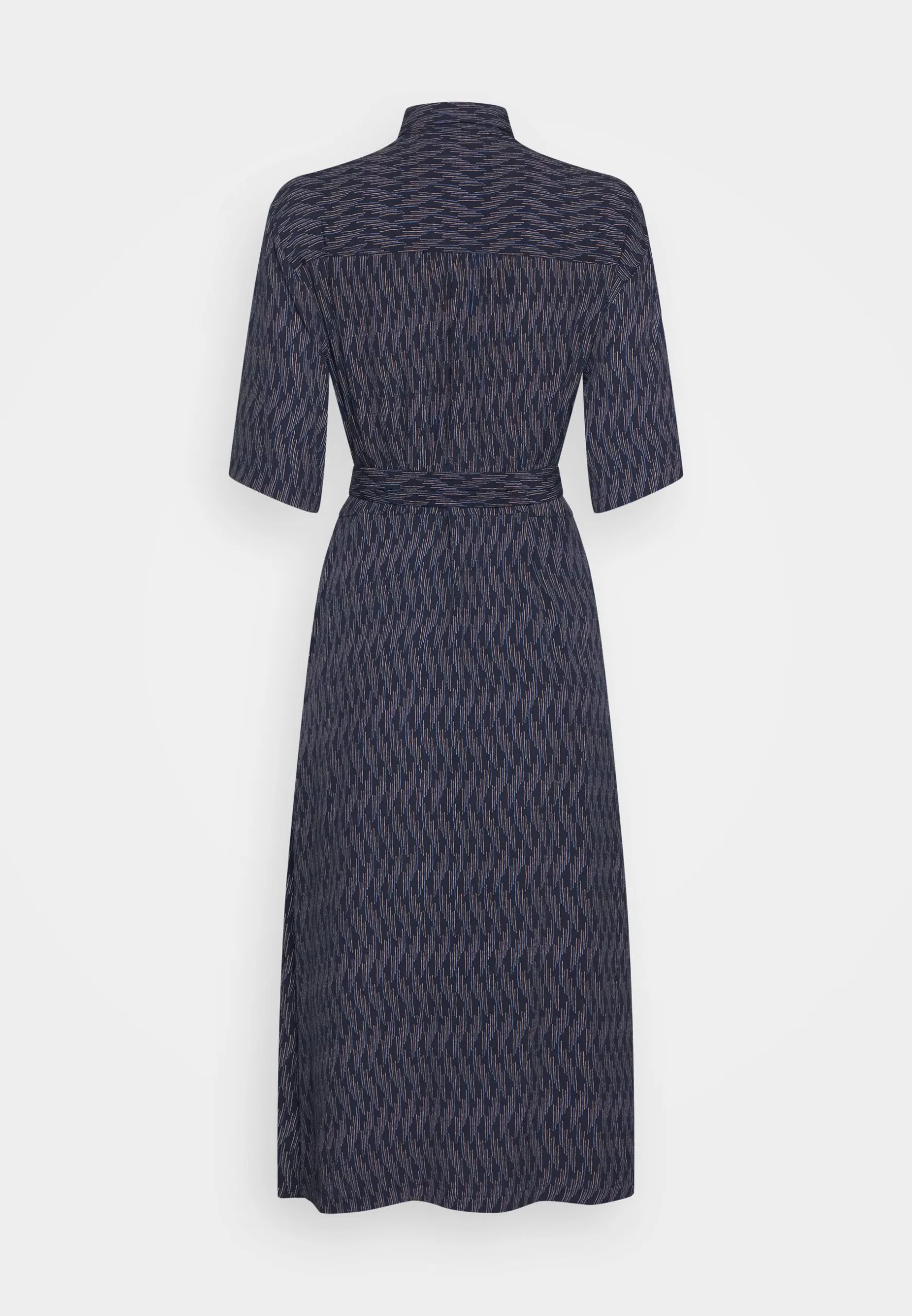 ESPRIT Dress Midi Print - Skjortekjole - Navy 4 ESPRIT Dress Midi Print - Skjortekjole - Navy - Bilde 2
